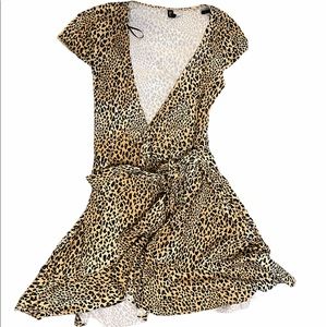 Leopard Print wrap dress